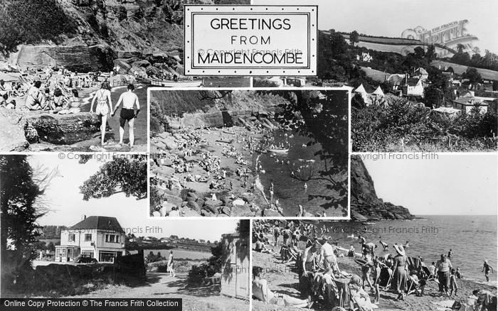 Photo of Maidencombe, Composite c.1955
