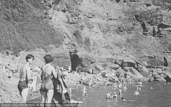 Photo of Maidencombe, On The Rocks c.1955