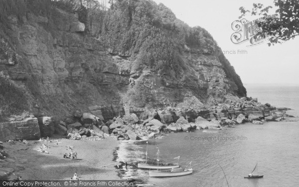 Photo of Maidencombe, Rocks And Beach c.1955