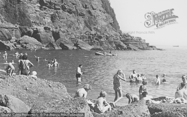 Photo of Maidencombe, Rocks And Cliffs c.1955