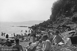The Beach And Headland c.1955, Maidencombe