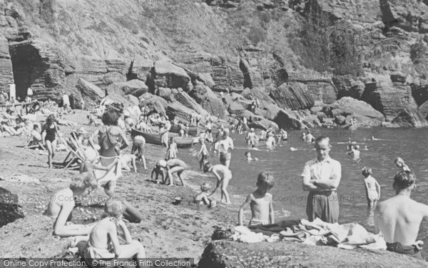 Photo of Maidencombe, The Beach c.1955