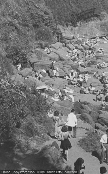 Photo of Maidencombe, The Steps To The Beach c.1955