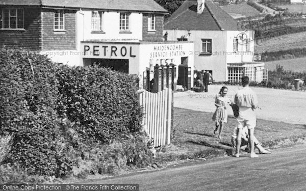 Photo of Maidencombe, Visiting The Service Station c.1955
