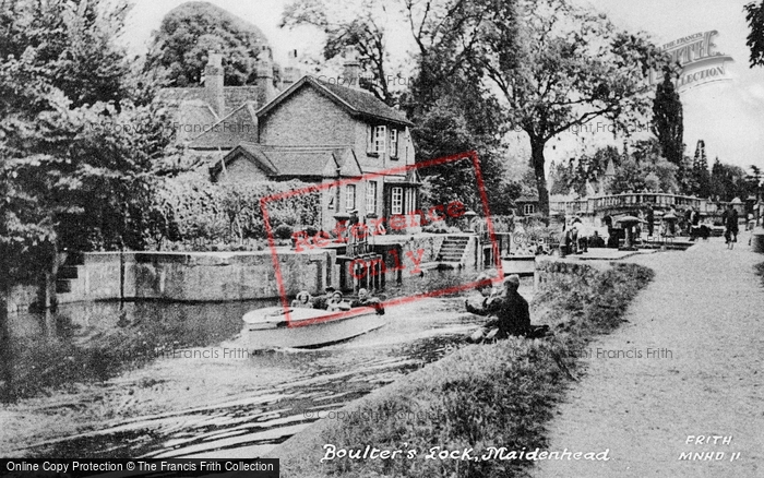 Photo of Maidenhead, Boulter's Lock c.1950