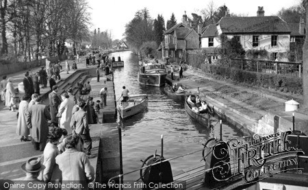 Photo of Maidenhead, Boulter's Lock c.1955