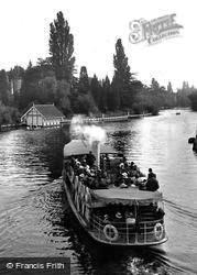 Pleasure Boat At Boulter's Lock 1925, Maidenhead