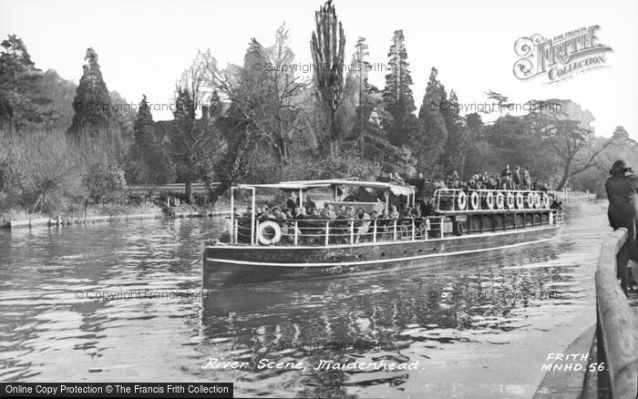 Photo of Maidenhead, River Scene c.1955