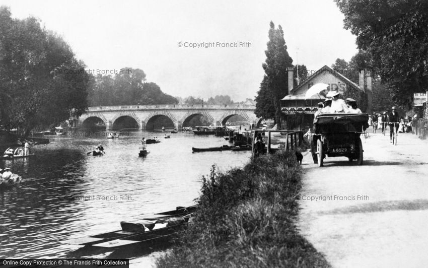 Maidenhead, the River Thames and Bridge 1906