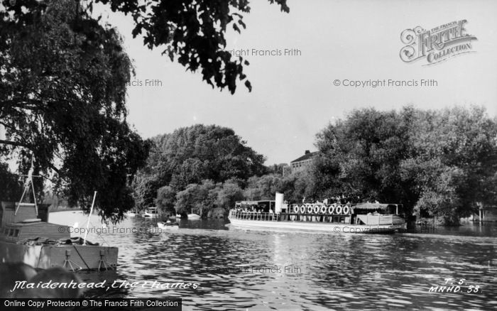 Photo of Maidenhead, The Thames c.1955