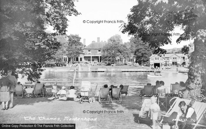 Photo of Maidenhead, The Thames c.1955