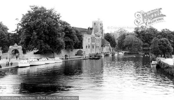 Photo of Maidstone, All Saints' Church From The Bridge c.1965