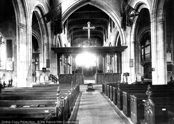 Photo of Maidstone, All Saints' Church Interior 1898