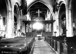 All Saints' Church Interior 1898, Maidstone
