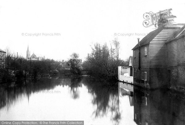 Photo of Maidstone, Padshole Church From Bridge 1892