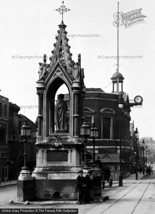 Photo of Maidstone, The Queen Victoria Memorial 1885