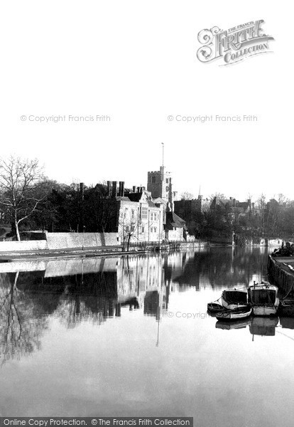 Photo of Maidstone, The River Medway c.1955