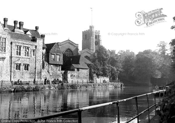 Photo of Maidstone, The Riverside c.1955
