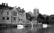 Maidstone, the Undercliffe and All Saints' Church c1955