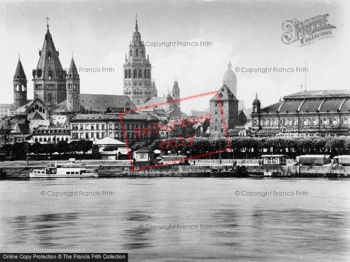 Photo of Mainz, Cathedral And Stadthalle c.1930