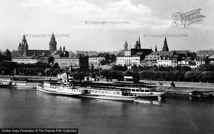 Photo of Mainz, From The Rhine c.1930