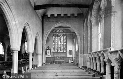 All Saints Church Interior 1923, Maldon