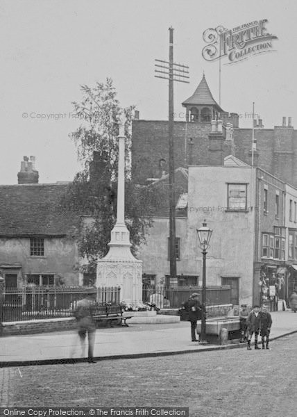 Photo of Maldon, Boys Near The War Memorial 1921