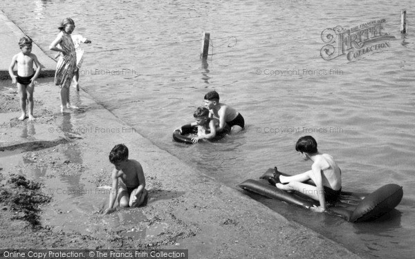 Photo of Maldon, Children Playing In Marine Lake c.1960