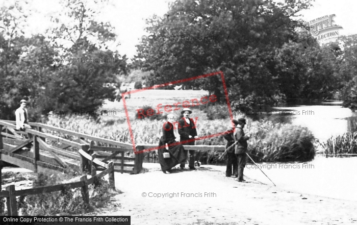Photo of Maldon, Fishing At Beeleigh Weir 1893