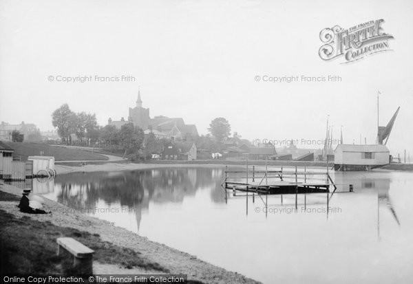 Photo of Maldon, Marine Lake And Church 1909