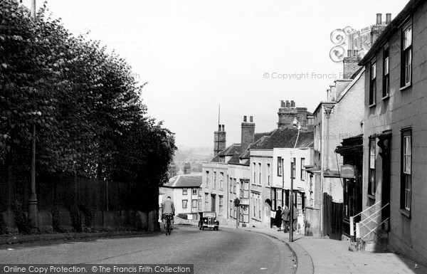 Photo of Maldon, Market Hill c.1955
