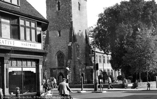 Photo of Maldon, Market Hill Corner c.1955