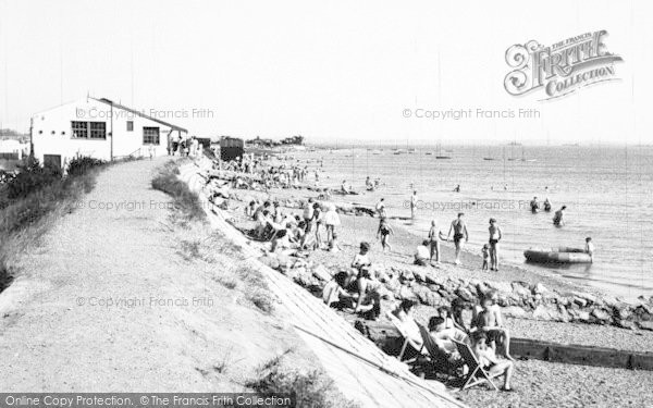 Photo of Maldon, Mill Beach c.1955