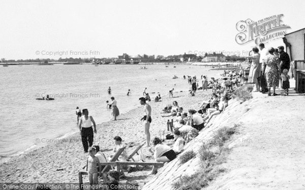 Photo of Maldon, Mill Beach c.1960