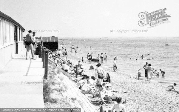 Photo of Maldon, Mill Beach c.1960