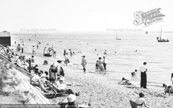 Photo of Maldon, Mill Beach c.1960