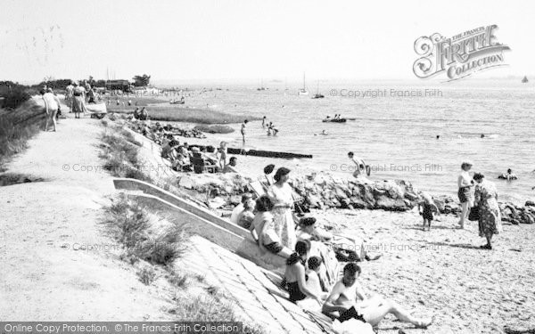 Photo of Maldon, Mill Beach c.1960