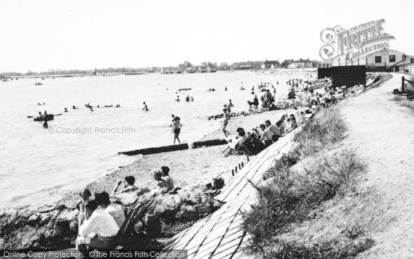 Photo of Maldon, Mill Beach c.1960