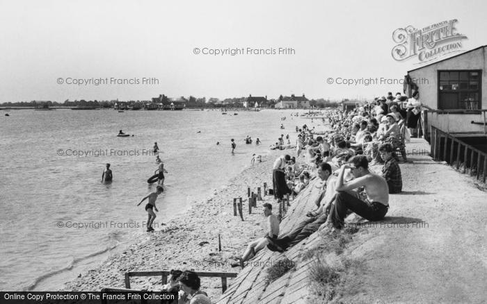 Photo of Maldon, Mill Beach c.1960