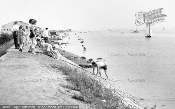 Photo of Maldon, Mill Beach c.1960