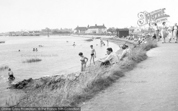 Photo of Maldon, Mill Beach c.1960