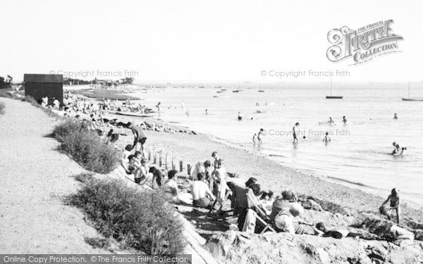 Photo of Maldon, The Beach, Mill Beach c.1955