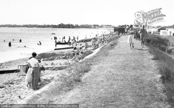 Photo of Maldon, The Beach, Mill Beach c.1955