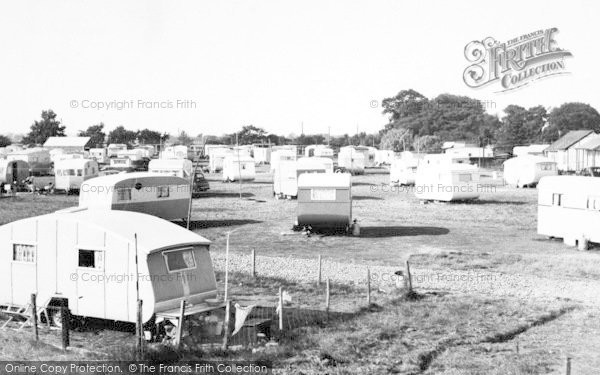 Photo of Maldon, The Caravans, Mill Beach c.1955