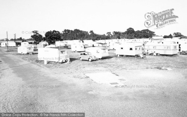 Photo of Maldon, The Caravans, Mill Beach c.1955