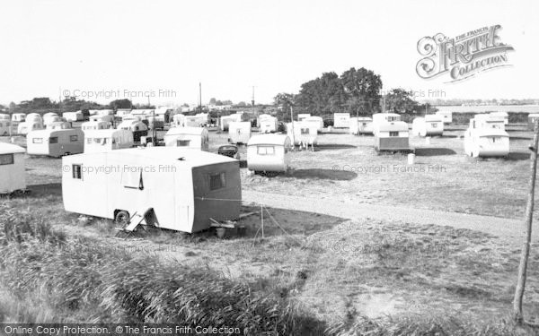 Photo of Maldon, The Caravans, Mill Beach c.1960