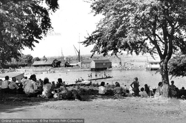 Photo of Maldon, The Swimming Pool c.1950