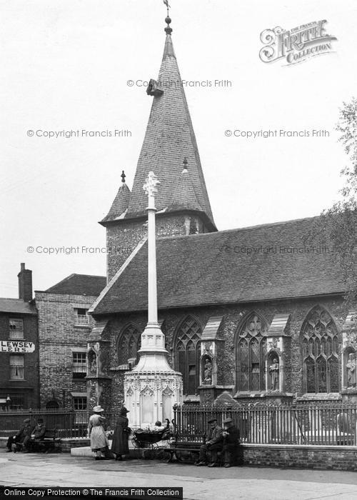 Photo of Maldon, War Memorial And All Saints Church 1921