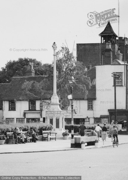 Photo of Maldon, War Memorial And Water Trough c.1965