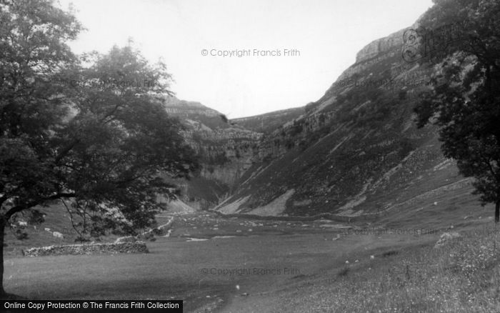 Photo of Malham, Gordale Beck c.1955